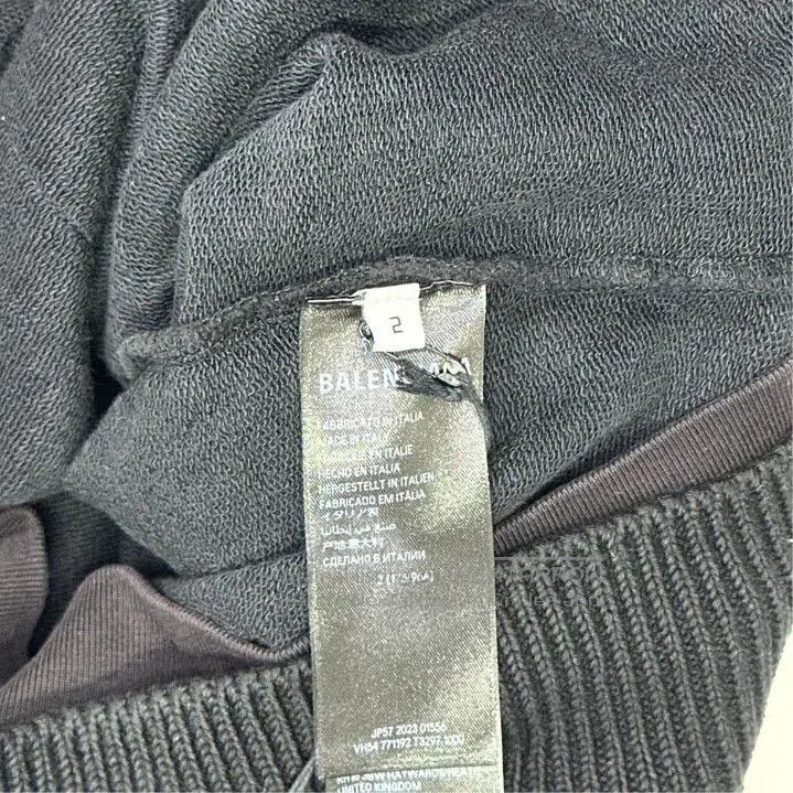 Balenciaga Balenciaga Black Long Sleeve Zipper Knitwear. Size US M / EU 48-50 / 2 - 2 Thumbnail