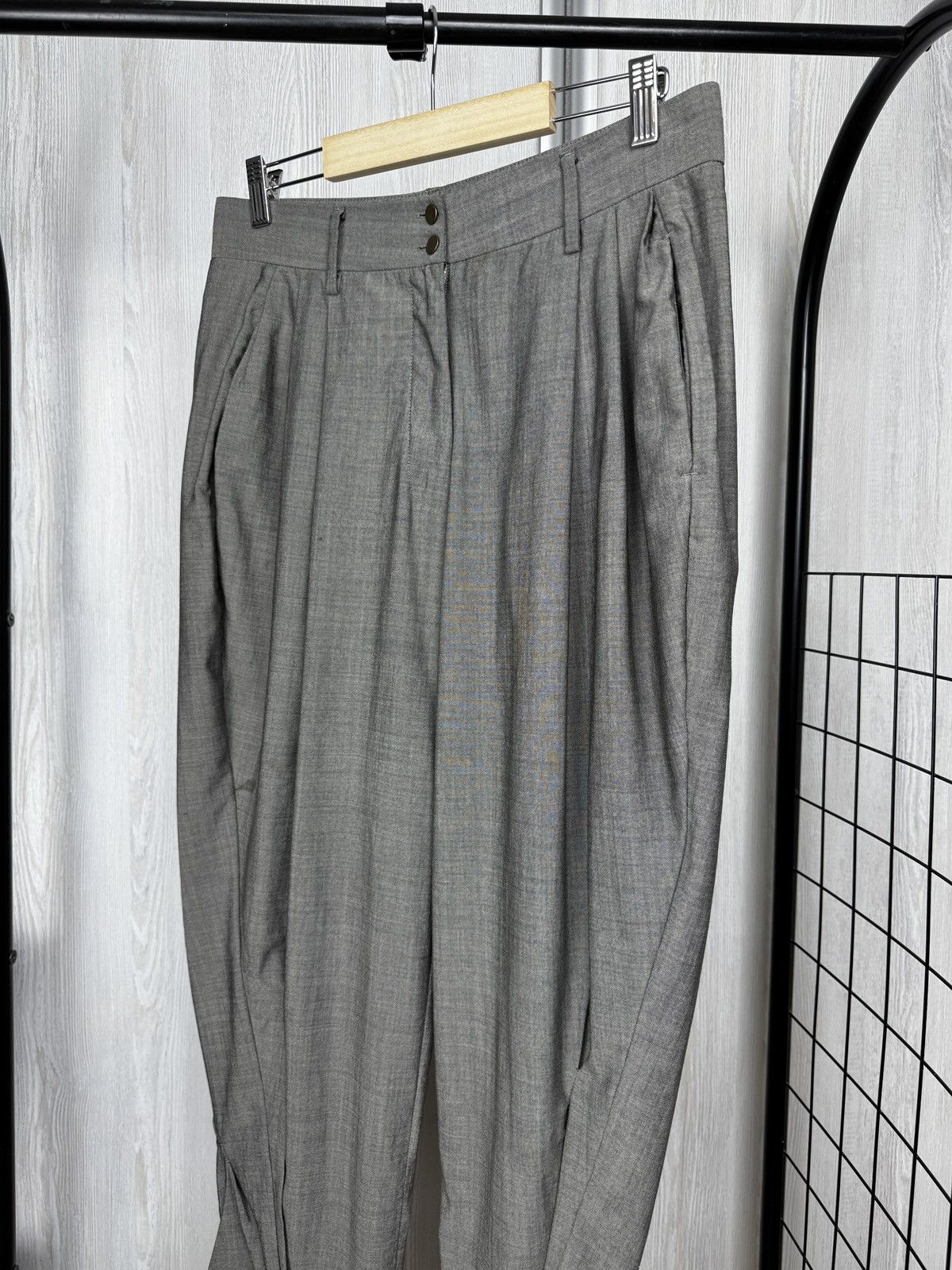 Marithe + Francois Girbaud Marithe Francois Girbaud gray avant garde bondage dress pant Size 29" - 4 Thumbnail