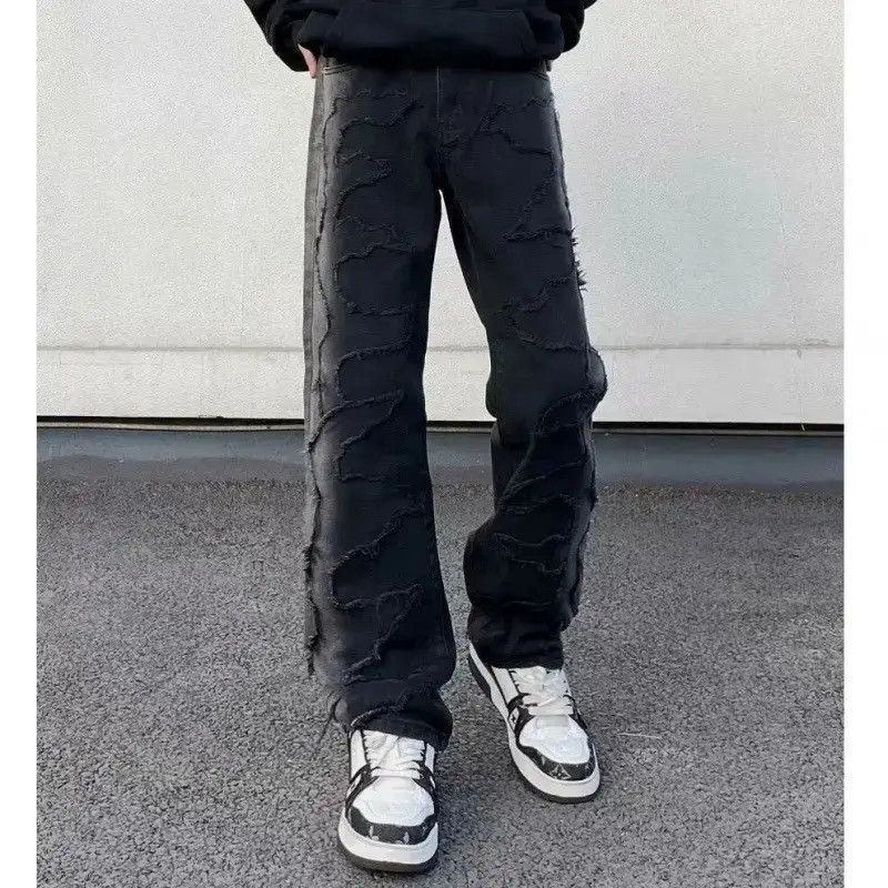 Japanese Brand Retro loose high street ripped jeans Size US 32 / EU 48 - 3 Thumbnail