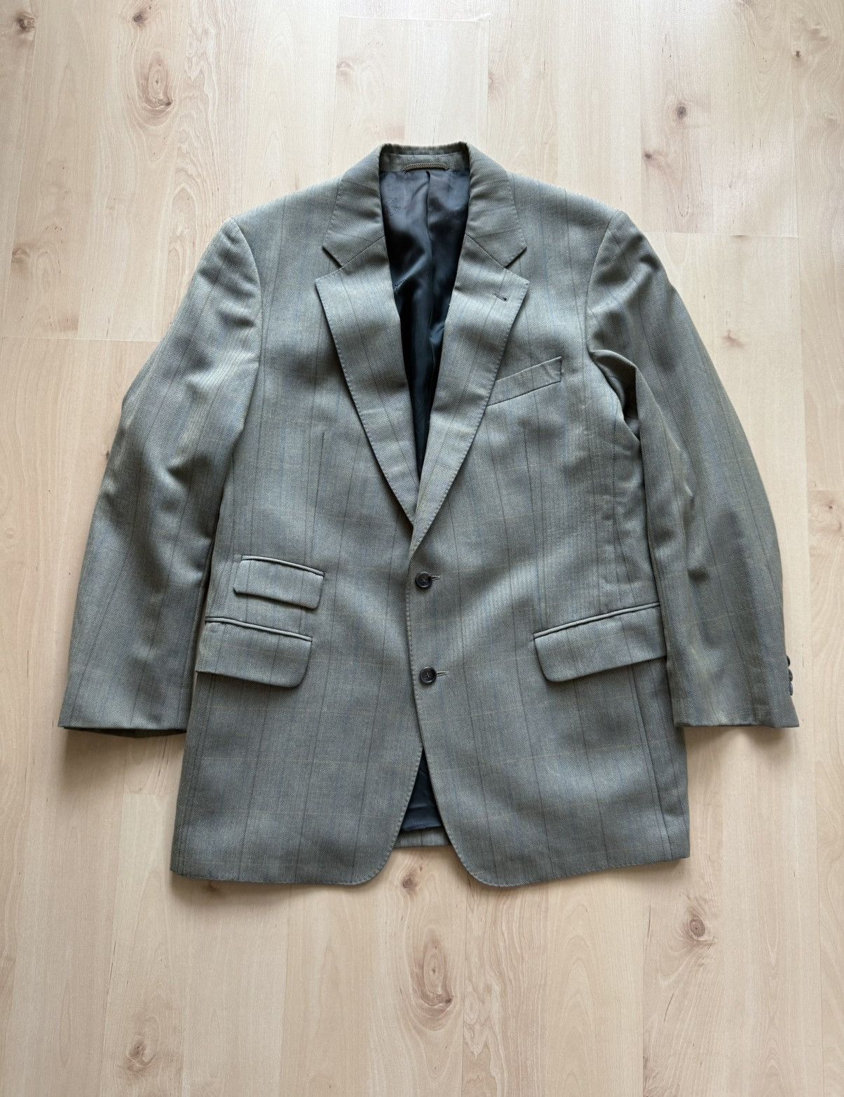 Burberry Burberry vintage archive wool check blazer jacket Size US L / EU 52-54 / 3 - 3 Thumbnail