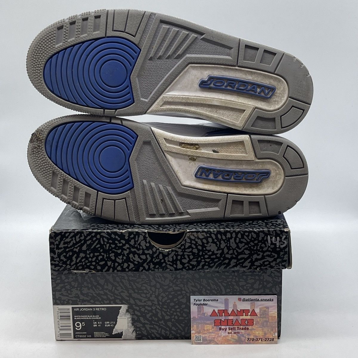 Jordan Brand Air Jordan 3 racer blue Size US 9.5 / EU 42-43 - 7 Thumbnail