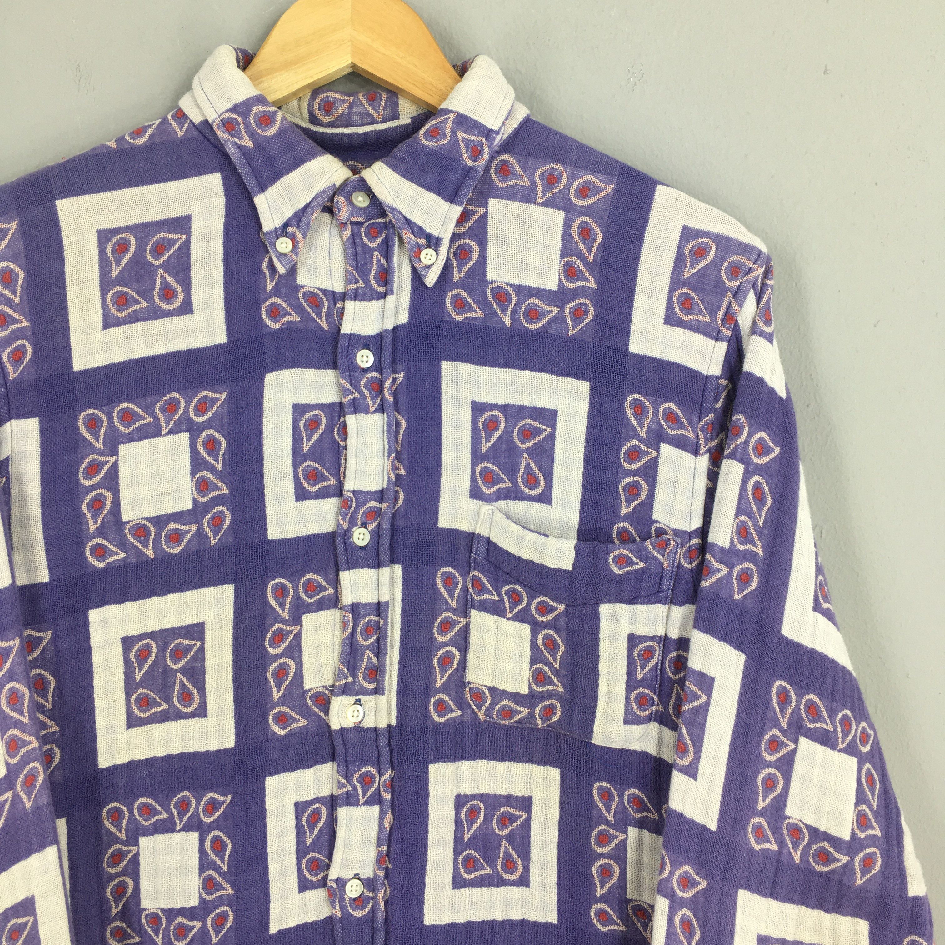 Sugar Cane Sugar Cane Japan Men Abstract Plaid Checkered Shirt Medium Size US M / EU 48-50 / 2 - 2 Thumbnail
