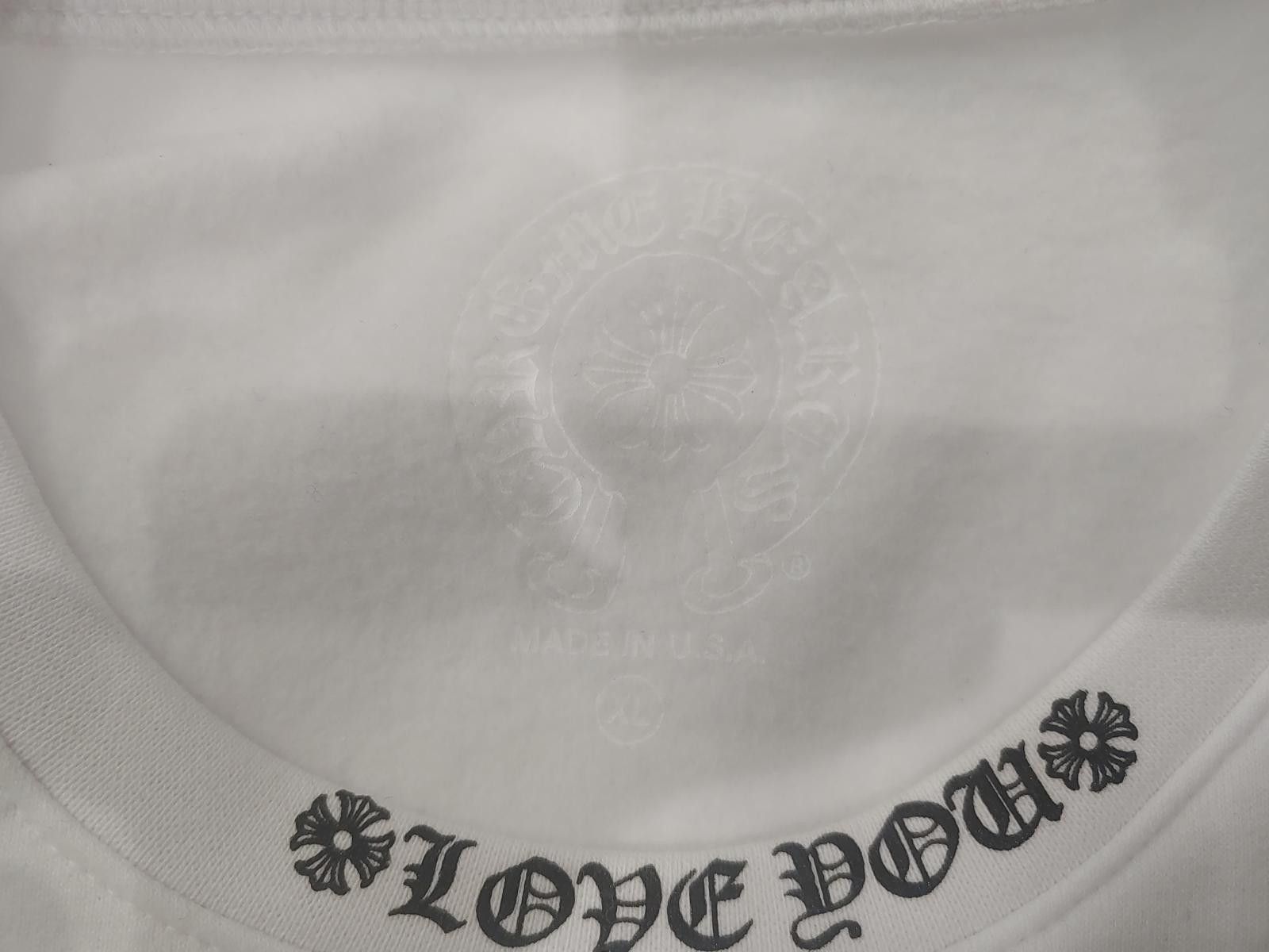 Chrome Hearts Chrome Hearts Love You Crewneck in White Size US XL / EU 56 / 4 - 2 Thumbnail