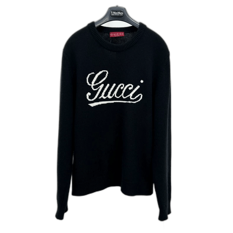 Gucci Gucci Knit Sweater with Script Logo-yf Size US S / EU 44-46 / 1 - 1 Thumbnail