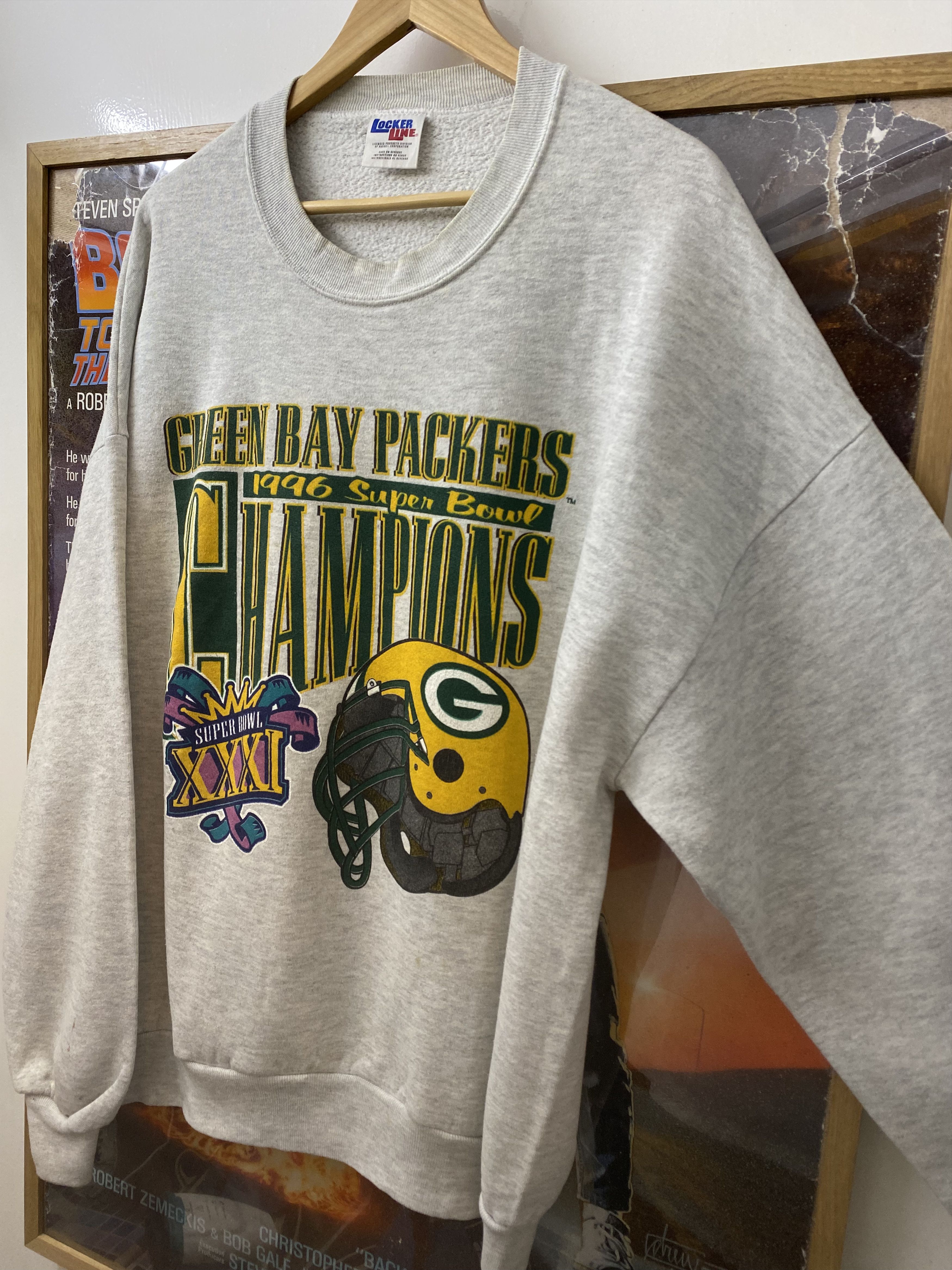 Russell Athletic 1996 NFL Green Bay Packers Super Bowl Champions Jumper Size US XXL / EU 58 / 5 - 6 Thumbnail