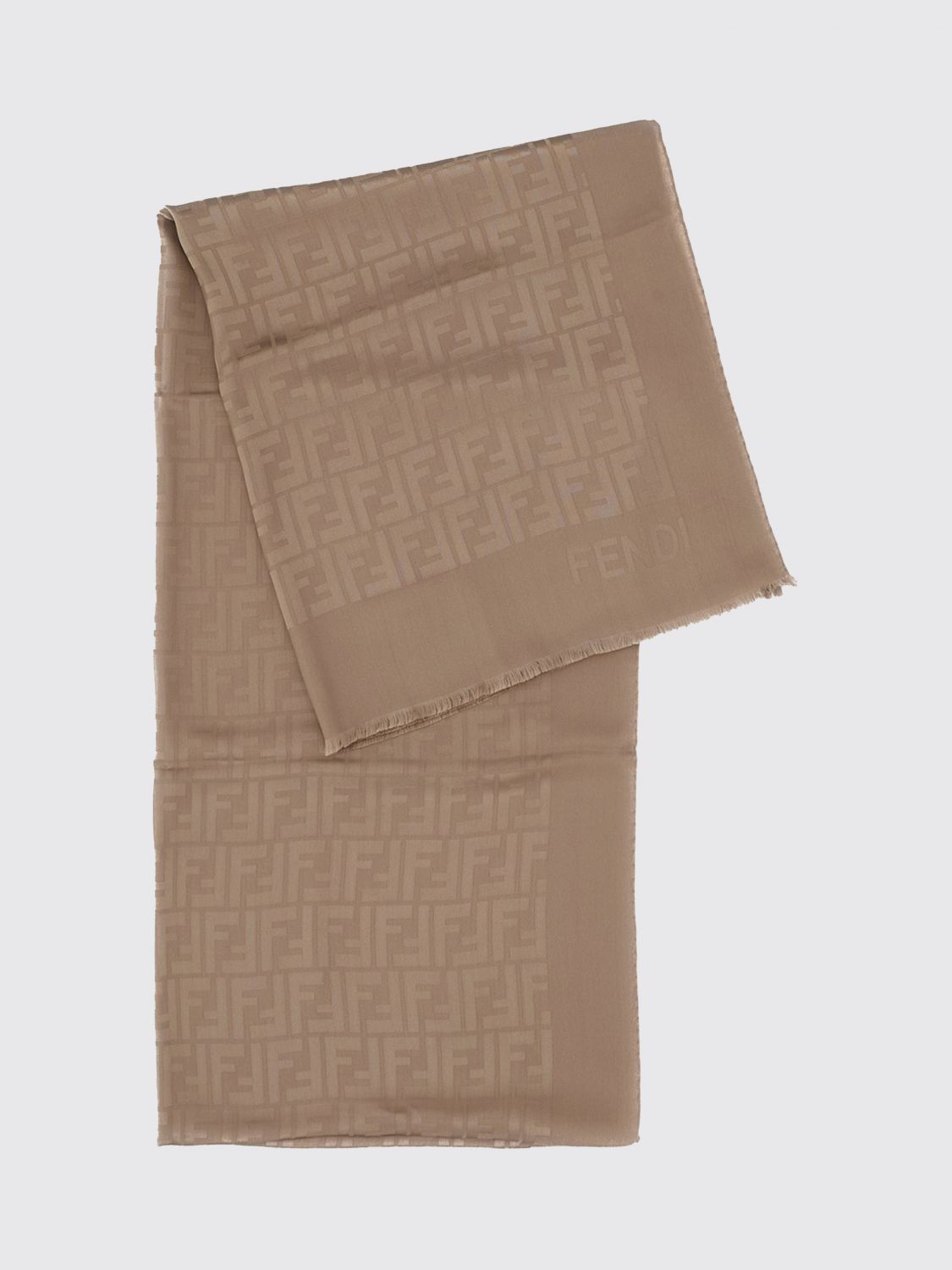 Fendi Fendi Scarf Woman Grey Size ONE SIZE - 1 Thumbnail