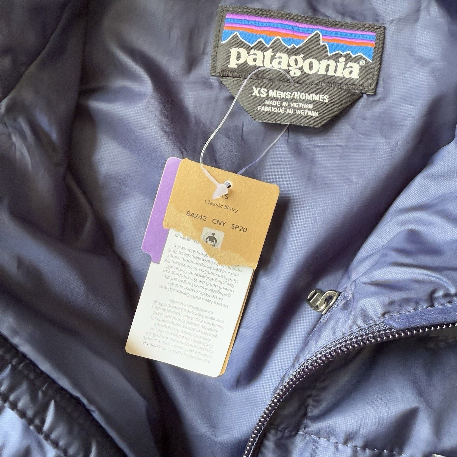 Patagonia Patagonia Nano Puff Vest XS Navy Full Zip Outdoors Insulated Size US XS / EU 42 / 0 - 7 Thumbnail