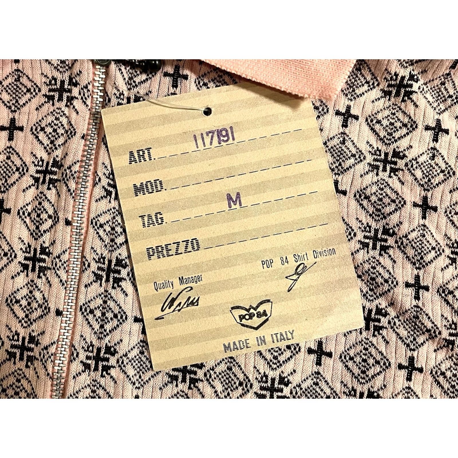 Vintage VINTAGE Pop 84 1/4 Zip Long Sleeve Polo Shirt Men M Pink All Over Print 90s Size US M / EU 48-50 / 2 - 3 Thumbnail