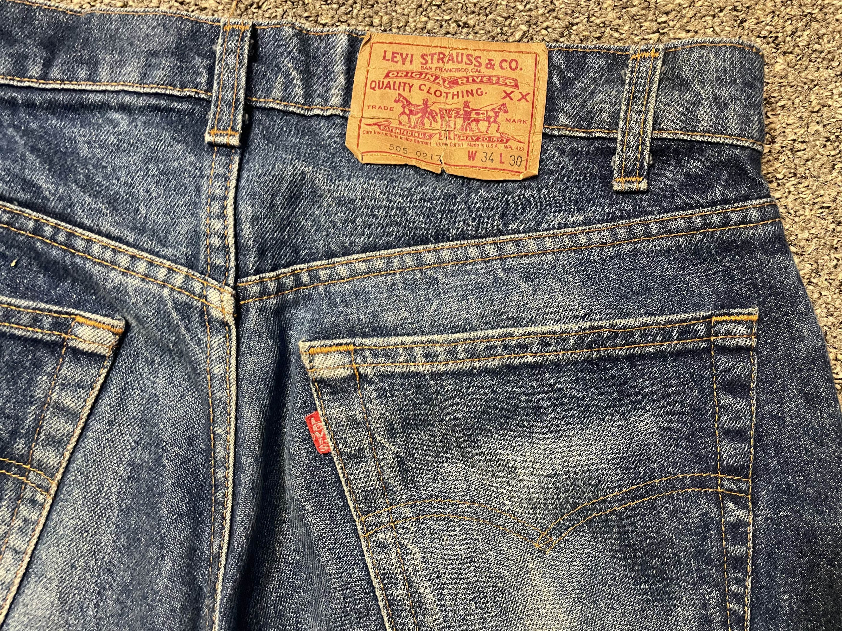 Levi's × Levi's Vintage Clothing × Vintage Levi's Vintage Distressed 505 Jeans Size US 34 / EU 50 - 4 Thumbnail