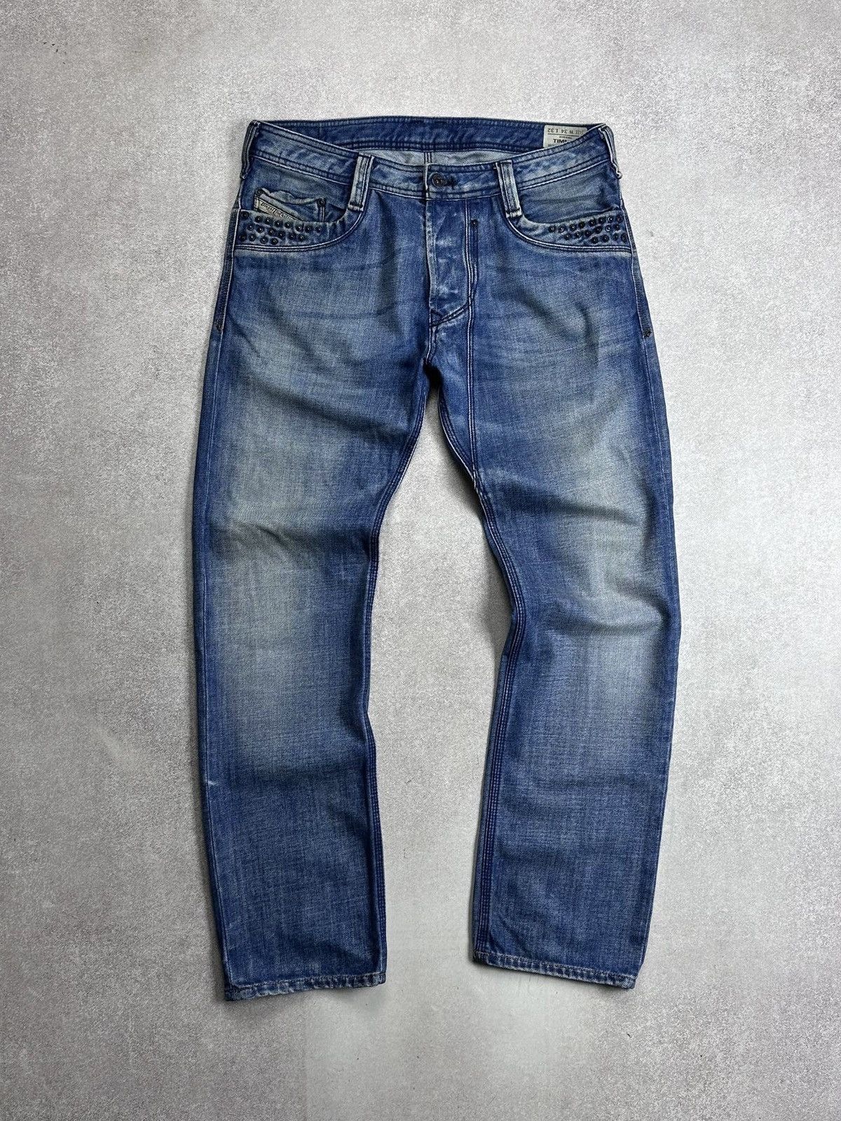 Diesel Vintage 90s Diesel Avantgarde Grunge Y2K Jeans 34 Size US 34 / EU 50 - 3 Thumbnail