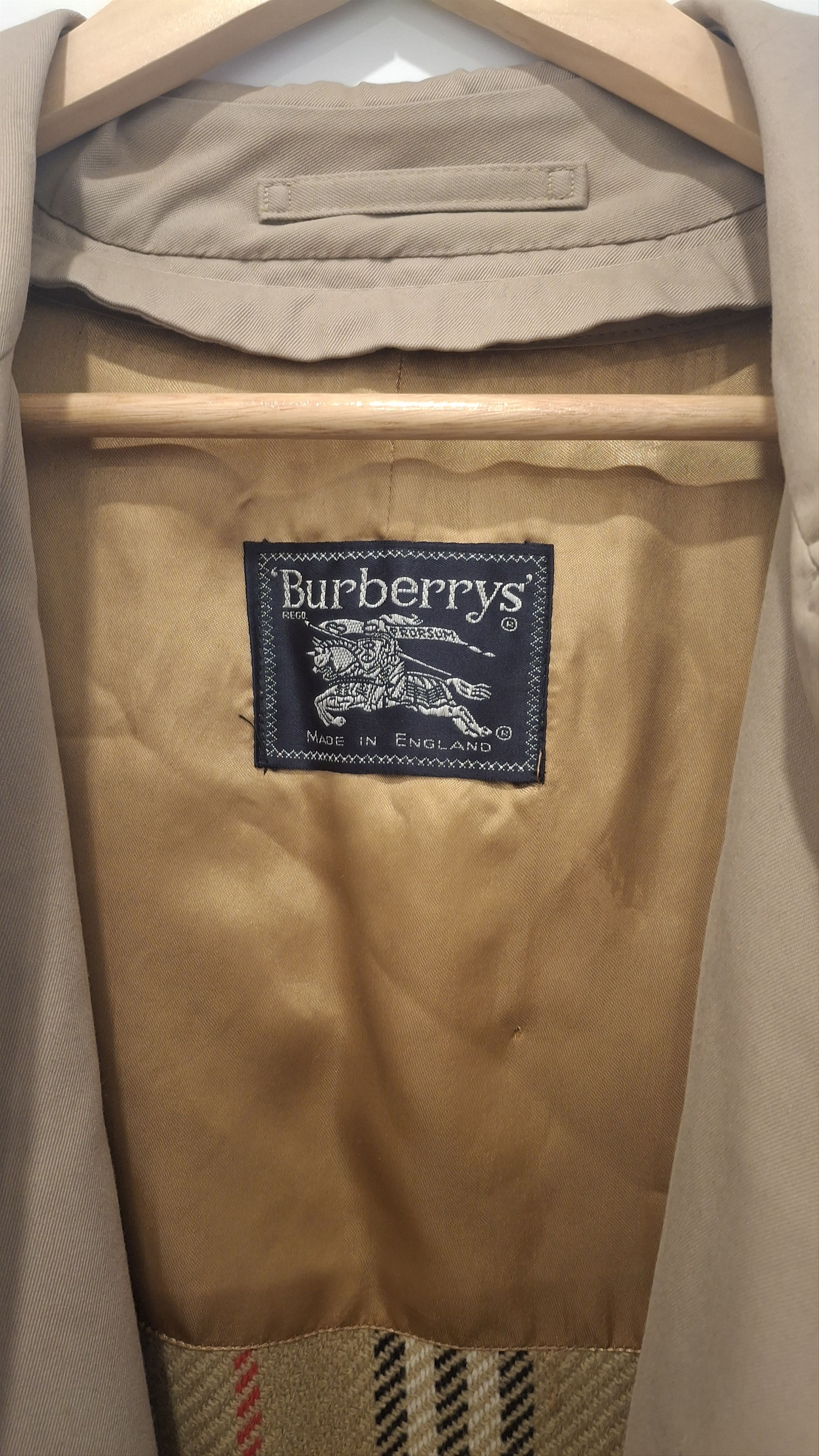 Burberry Vintage Burberrys Nova Check Trench Coat Beige Size US M / EU 48-50 / 2 - 7 Thumbnail