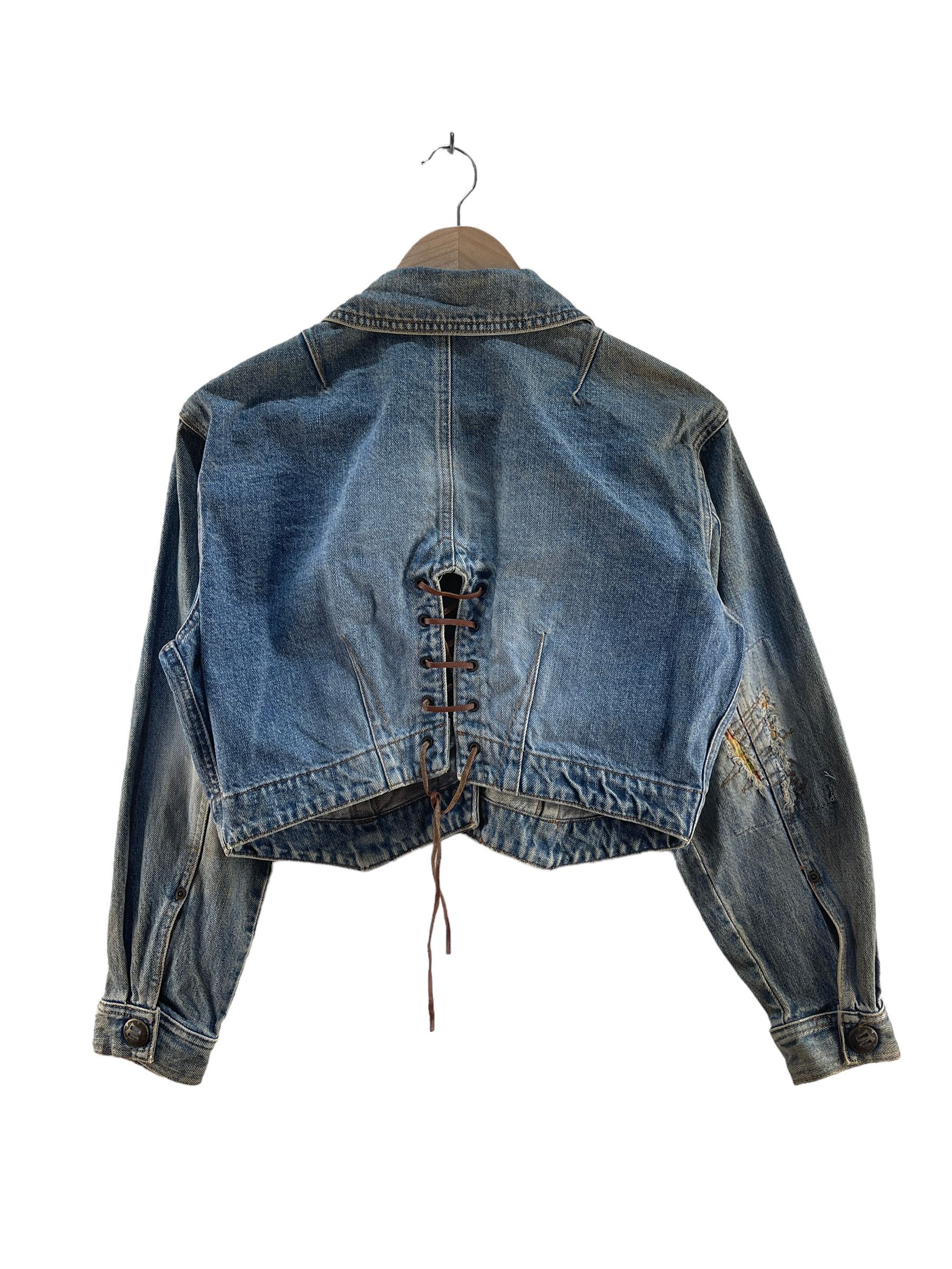 Japanese Brand Vintage Gomas Cropped Denim Jacket Size US S / EU 44-46 / 1 - 2 Thumbnail