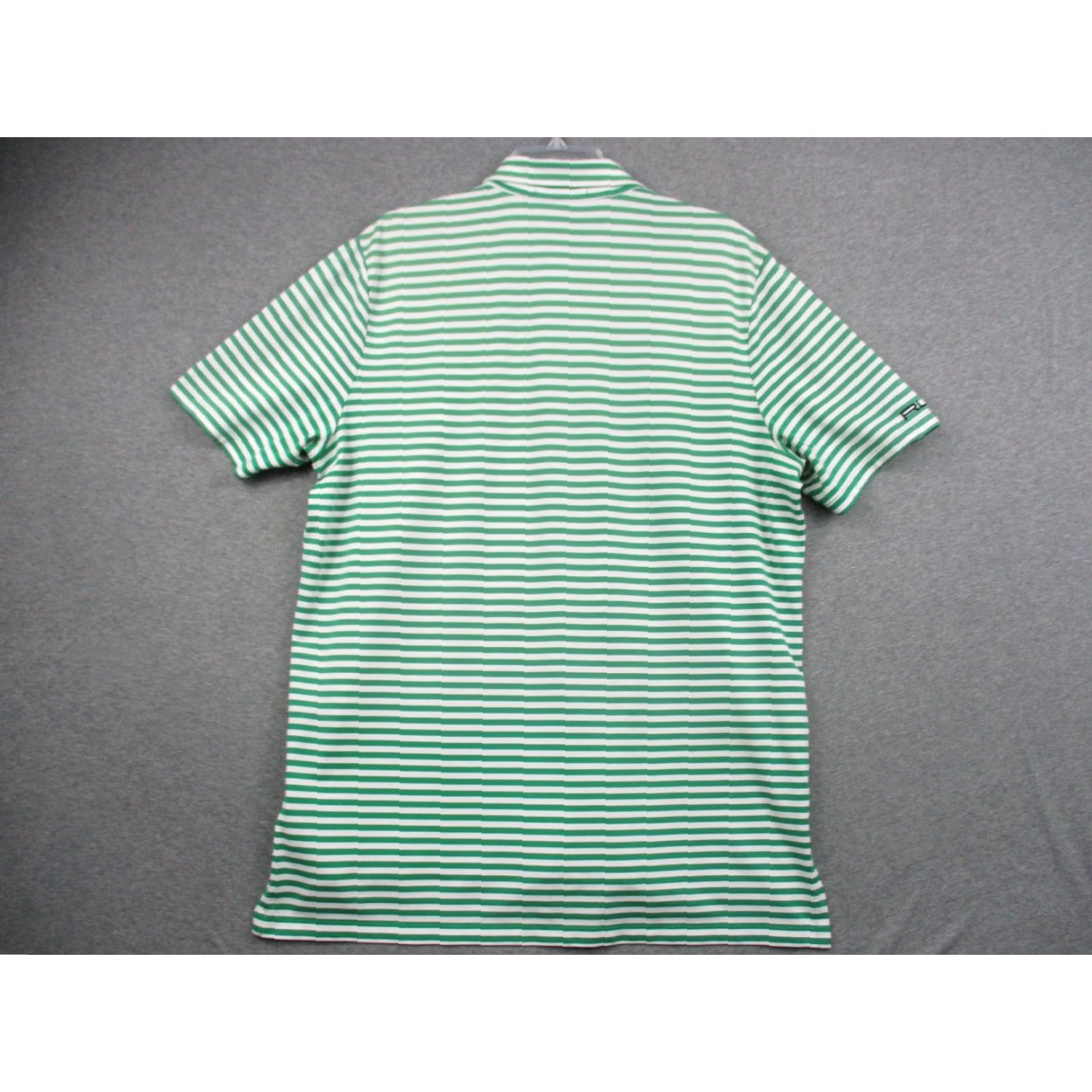 Ralph Lauren VINTAGE RLX Ralph Lauren Polo Shirt Large Mens Green Stripe Stretch Golf Size US L / EU 52-54 / 3 - 7 Thumbnail