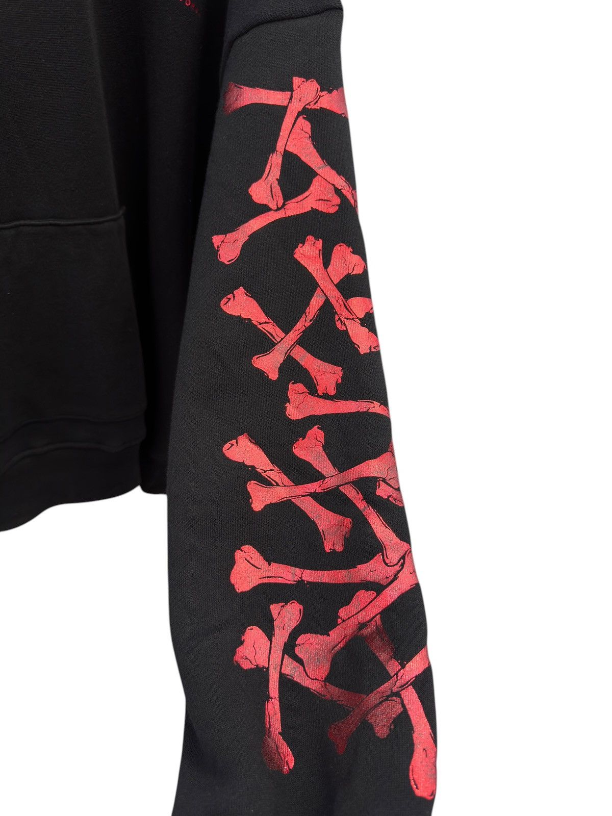 Amiri Amiri Black Red Metallic Bones Hoodie Size US S / EU 44-46 / 1 - 2 Thumbnail