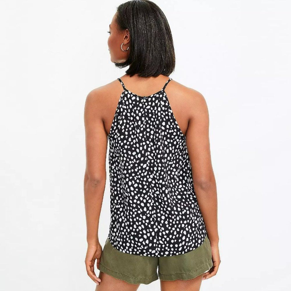 Loft NWT New $50 LOFT Spotted Halter Top Size M Size XS / US 0-2 / IT 36-38 - 2 Thumbnail