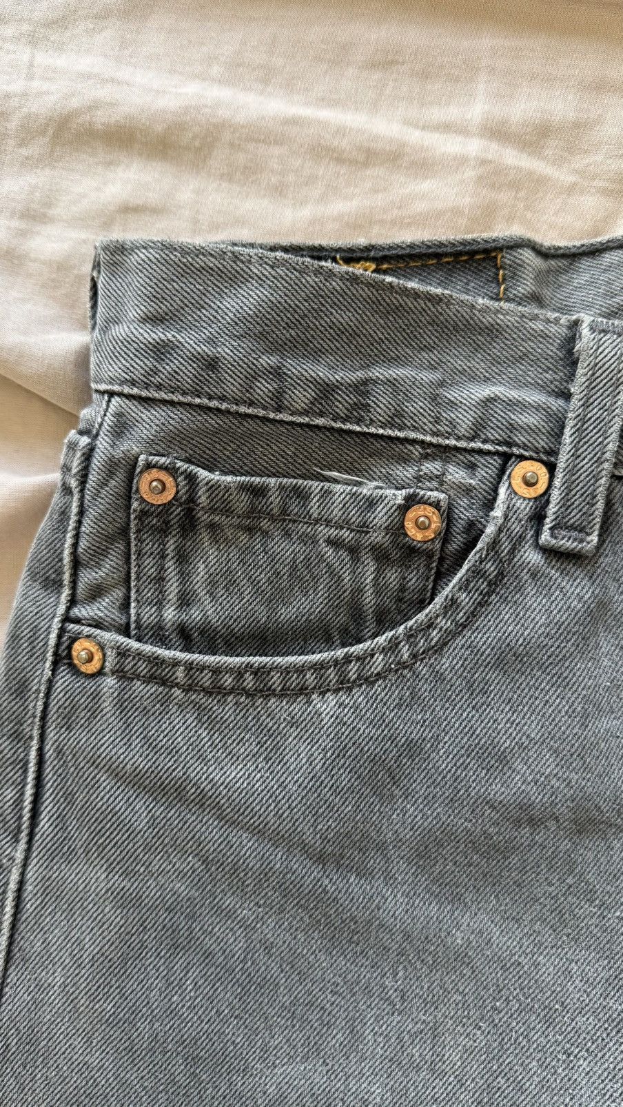 Levi's Vintage 90s Levi's 501 Faded Black / Charcoal Made in USA Size 27" / US 4 / IT 40 - 6 Thumbnail