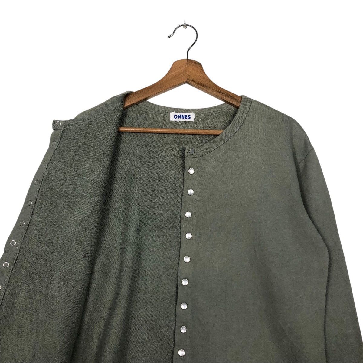 Japanese Brand 📌Rich Green Olive Vintage Cardigan Omnes Issey Miyake Size US M / EU 48-50 / 2 - 13 Thumbnail