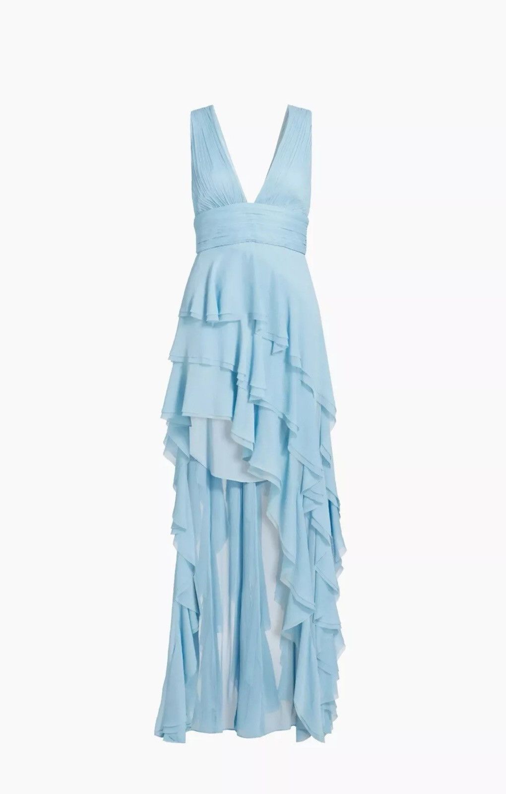 Alice + Olivia Alice + Olivia Asymmetric Ruffled Maxi Dress size 4 Size S / US 4 / IT 40 - 5 Thumbnail