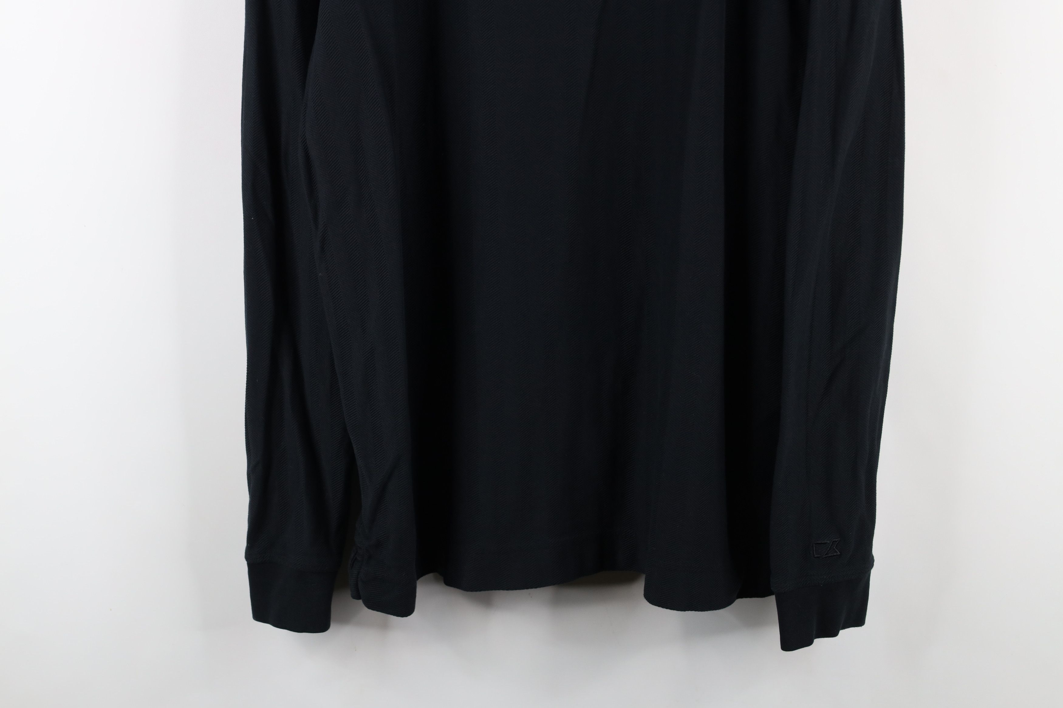 Vintage Vintage 90s Streetwear Herringbone Long Sleeve Polo Shirt Size US L / EU 52-54 / 3 - 3 Thumbnail
