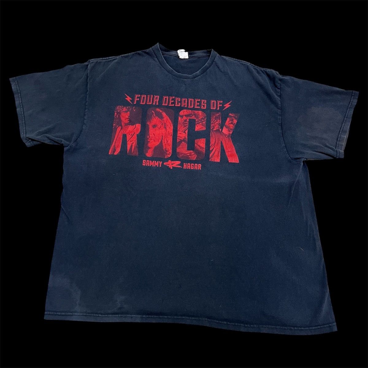 Band Tees × Vintage Vintage Y2K Sammy Hagar 4 Decades Promo Tee 2XL Faded Size US XXL / EU 58 / 5 - 2 Thumbnail