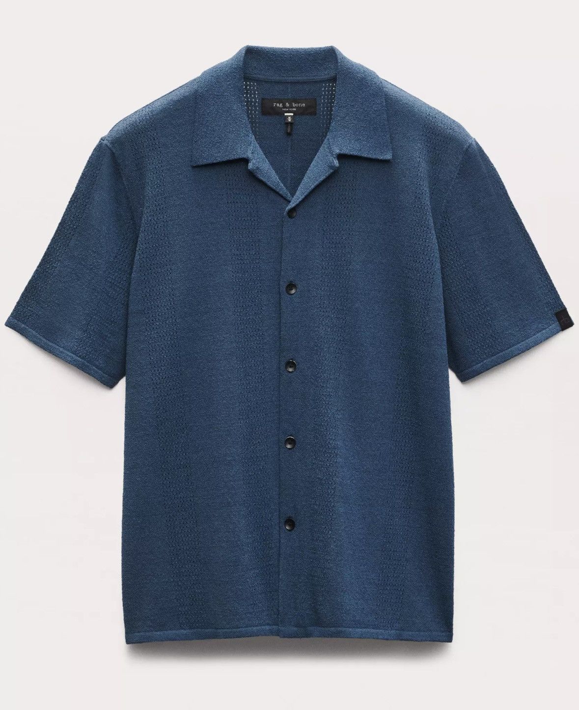 Rag & Bone Rag & Bone Men’s Zuma Pointelle Avery Knit Shirt | Moonlight Size US L / EU 52-54 / 3 - 1 Thumbnail