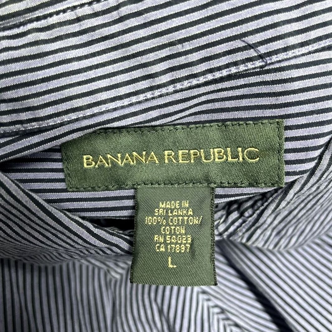 Banana Republic Banana Republic Shirt Mens L Multicolor Purple Striped Button Up Long Sleeve Size US L / EU 52-54 / 3 - 7 Thumbnail