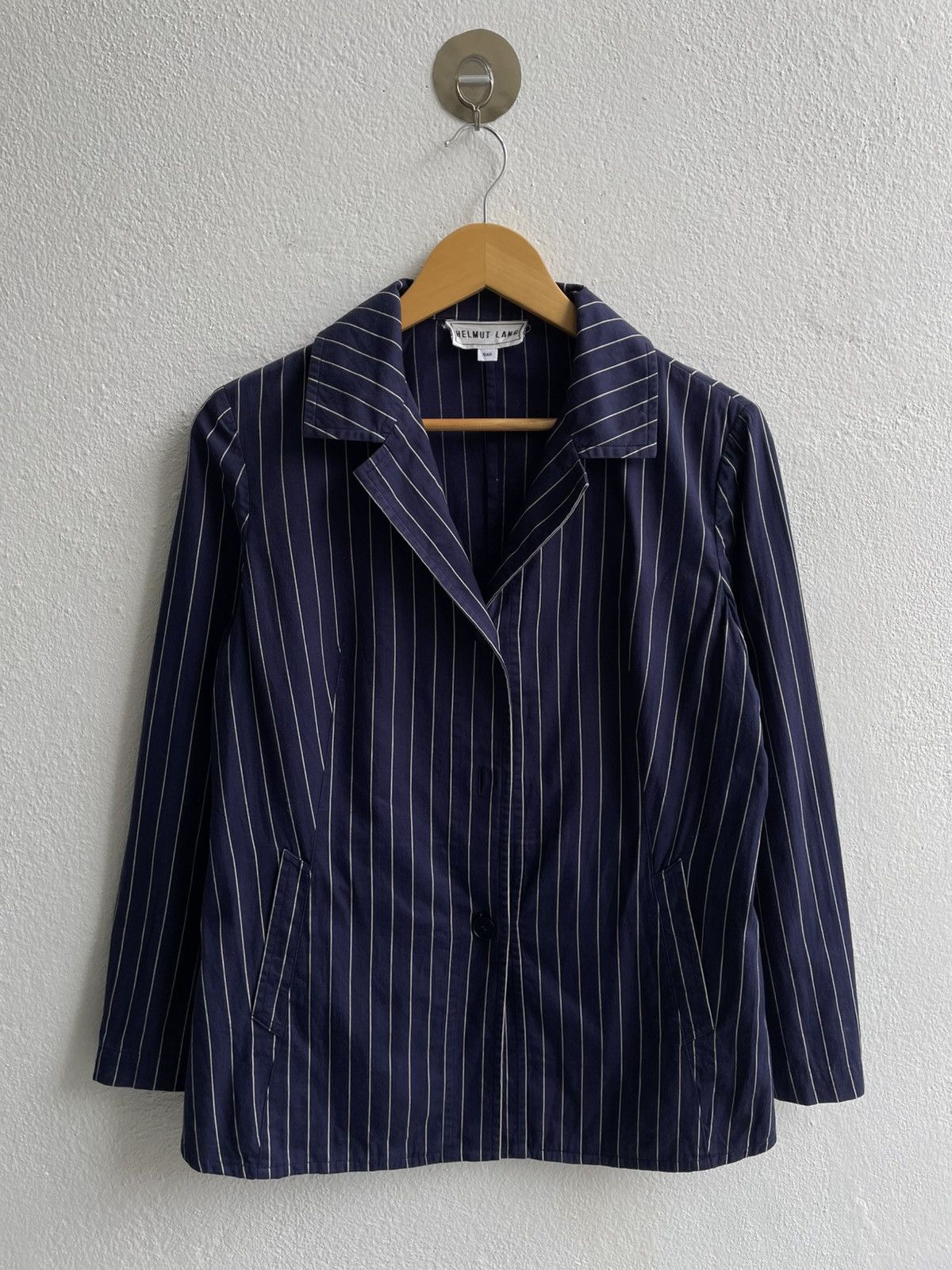 Helmut Lang Vintage 90's Helmut Lang Pinstripe Blazzer Size M / US 6-8 / IT 42-44 - 1 Thumbnail