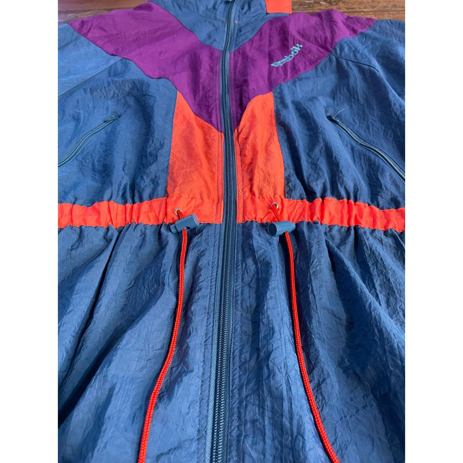 Reebok Vintage 90s Reebok Windbreaker Jacket Blue Purple M Size US M / EU 48-50 / 2 - 6 Thumbnail
