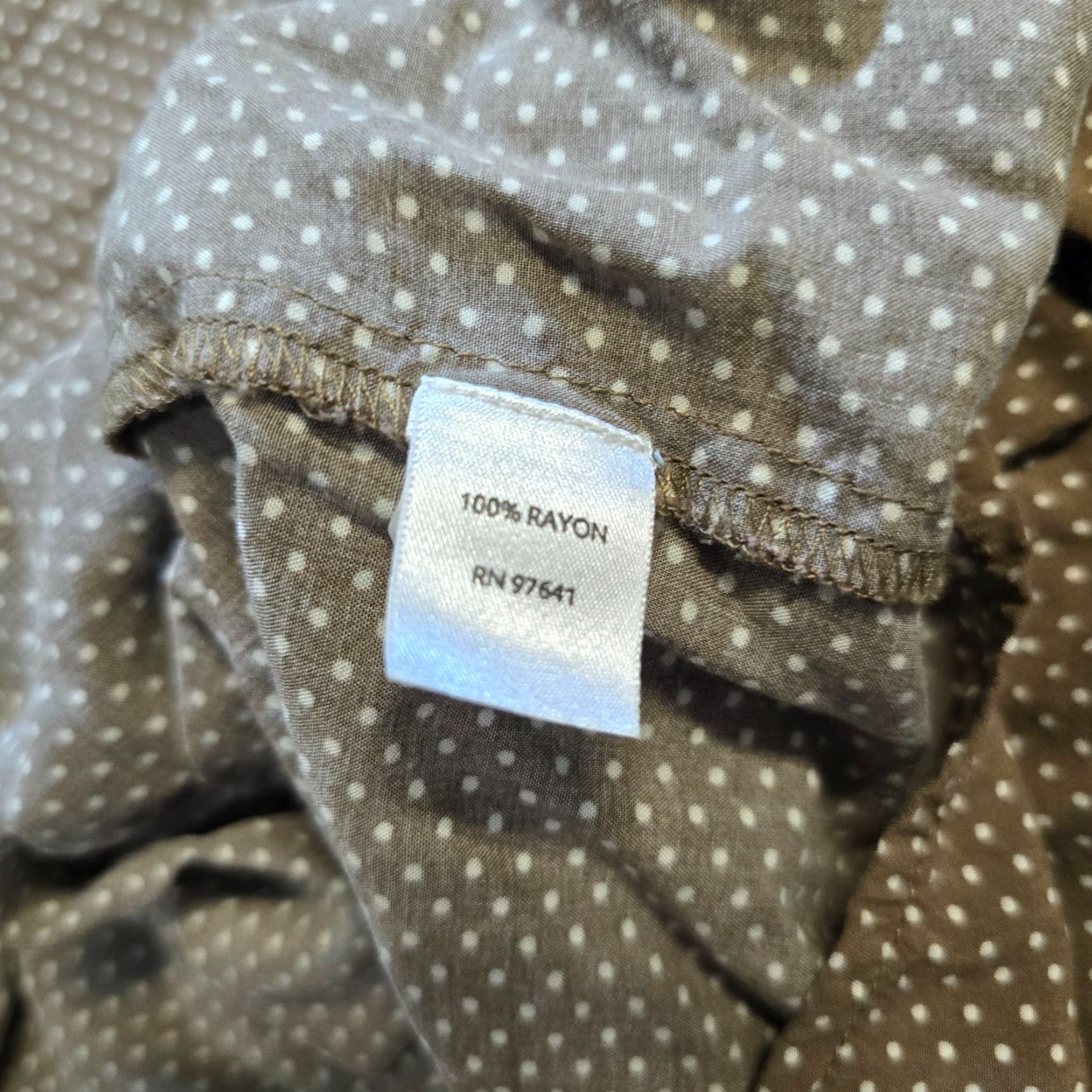 J. Jill J Jill Top Womens XL Brown White Polka Dot Sleeveless Tank Cami Stretch Capsule Tank Shirt Size XL / US 12-14 / IT 48-50 - 7 Thumbnail