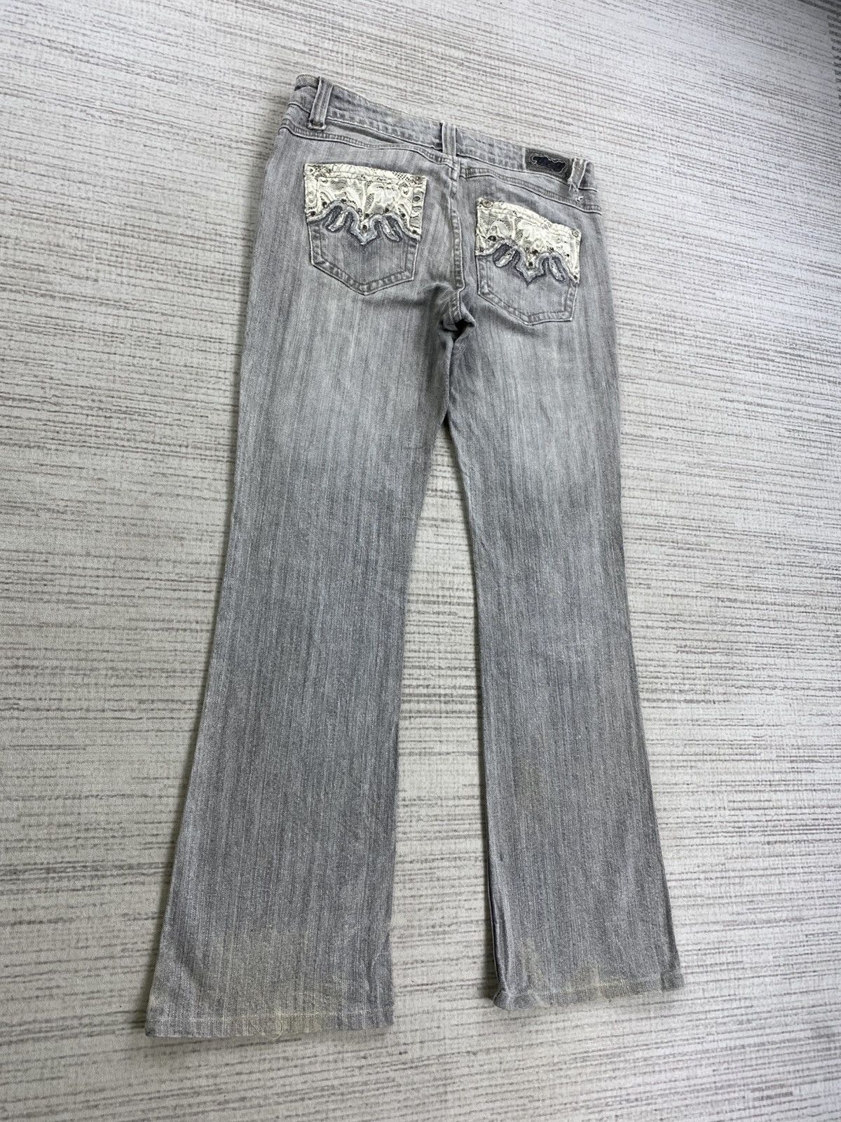 Hysteric Glamour Vintage Flared H&G Grey Wash Denim Pants Size US 31 - 11 Thumbnail