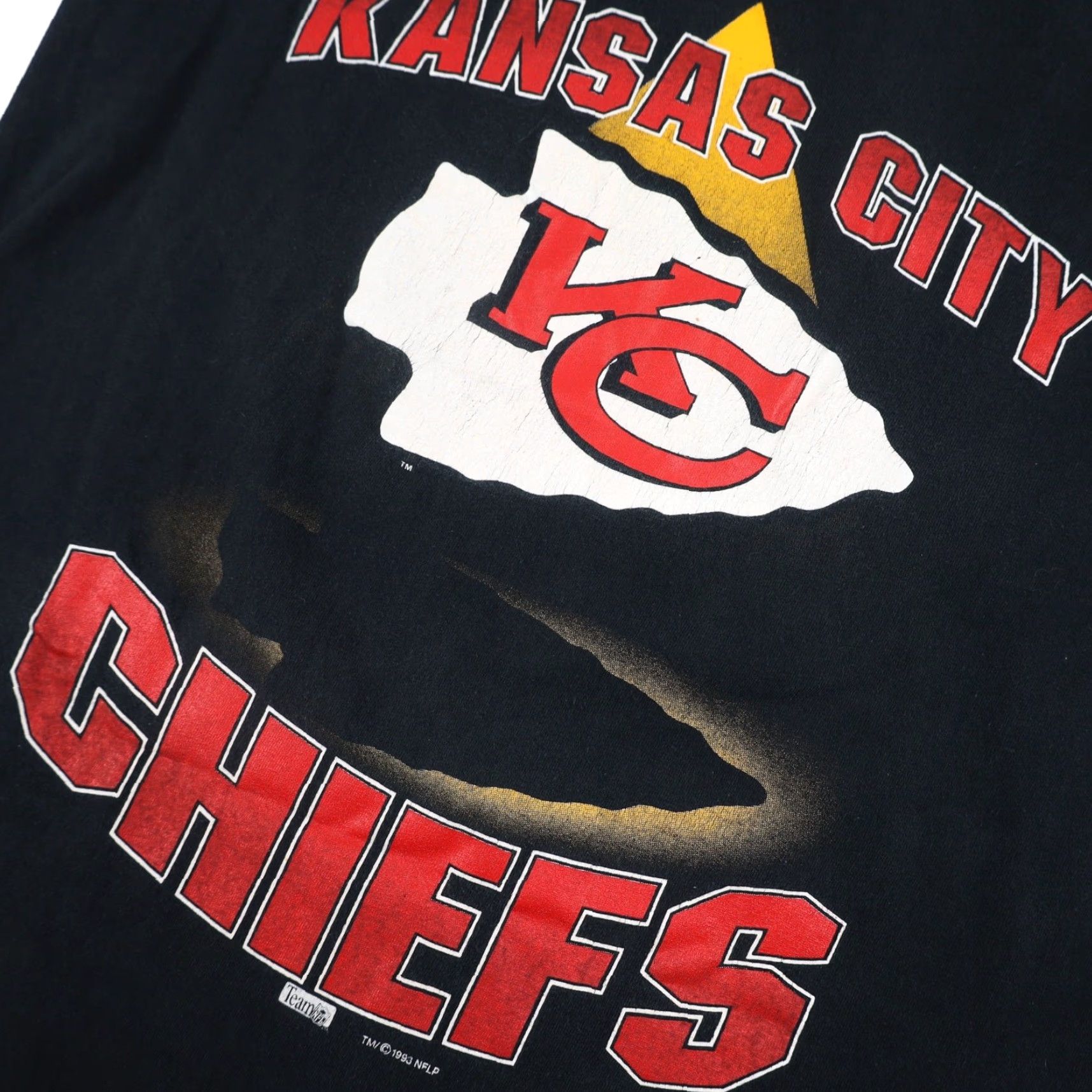 Starter VINTAGE Starter Kansas City Chiefs Mens T-Shirt Black M Graphic Size US M / EU 48-50 / 2 - 4 Thumbnail