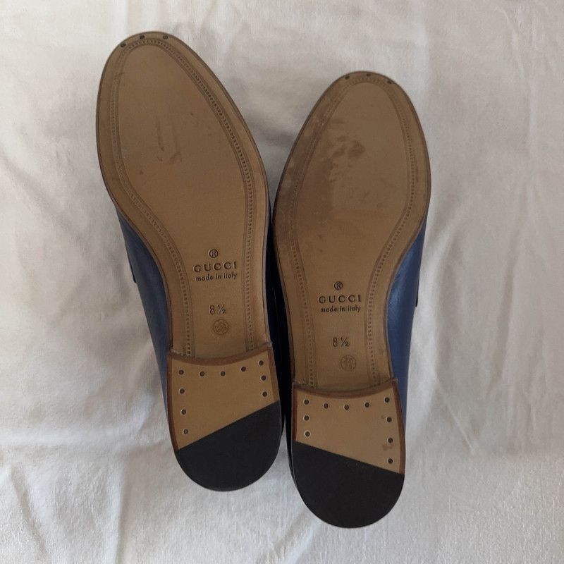 Gucci Gucci Leather Loafers with Horsebit and Web Strap - Size US 9.5 / EU 42-43 - 4 Thumbnail