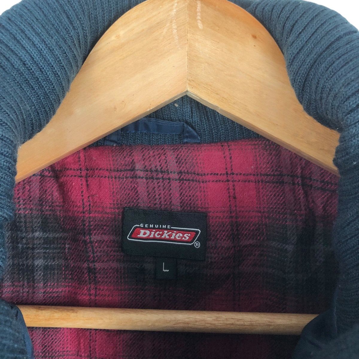 Dickies DICKIES Puffer Vest Navy Quilted Workwear with Plaid Lining Size US M / EU 48-50 / 2 - 3 Thumbnail