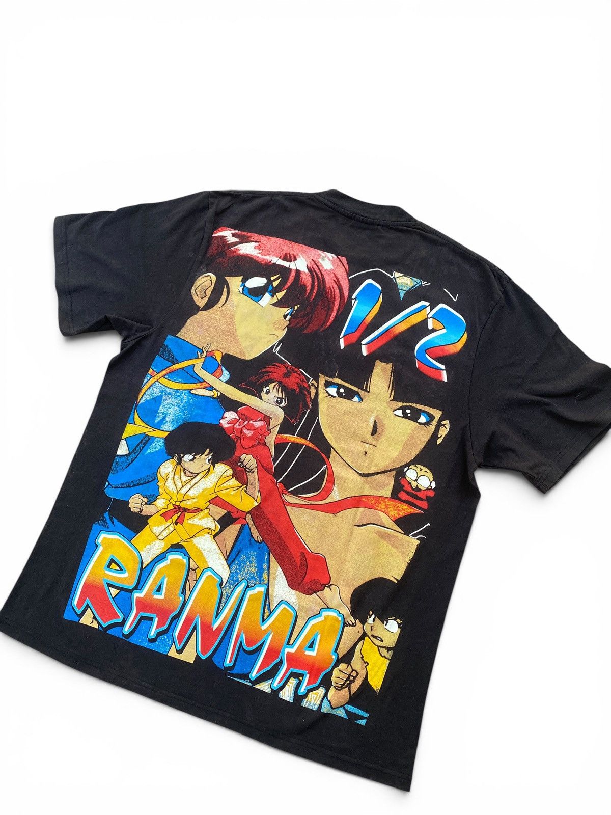 Japanese Brand Rare Mexican Style Ranma 1/2 Anime Double Sided Manga Shirt Size US XL / EU 56 / 4 - 13 Thumbnail