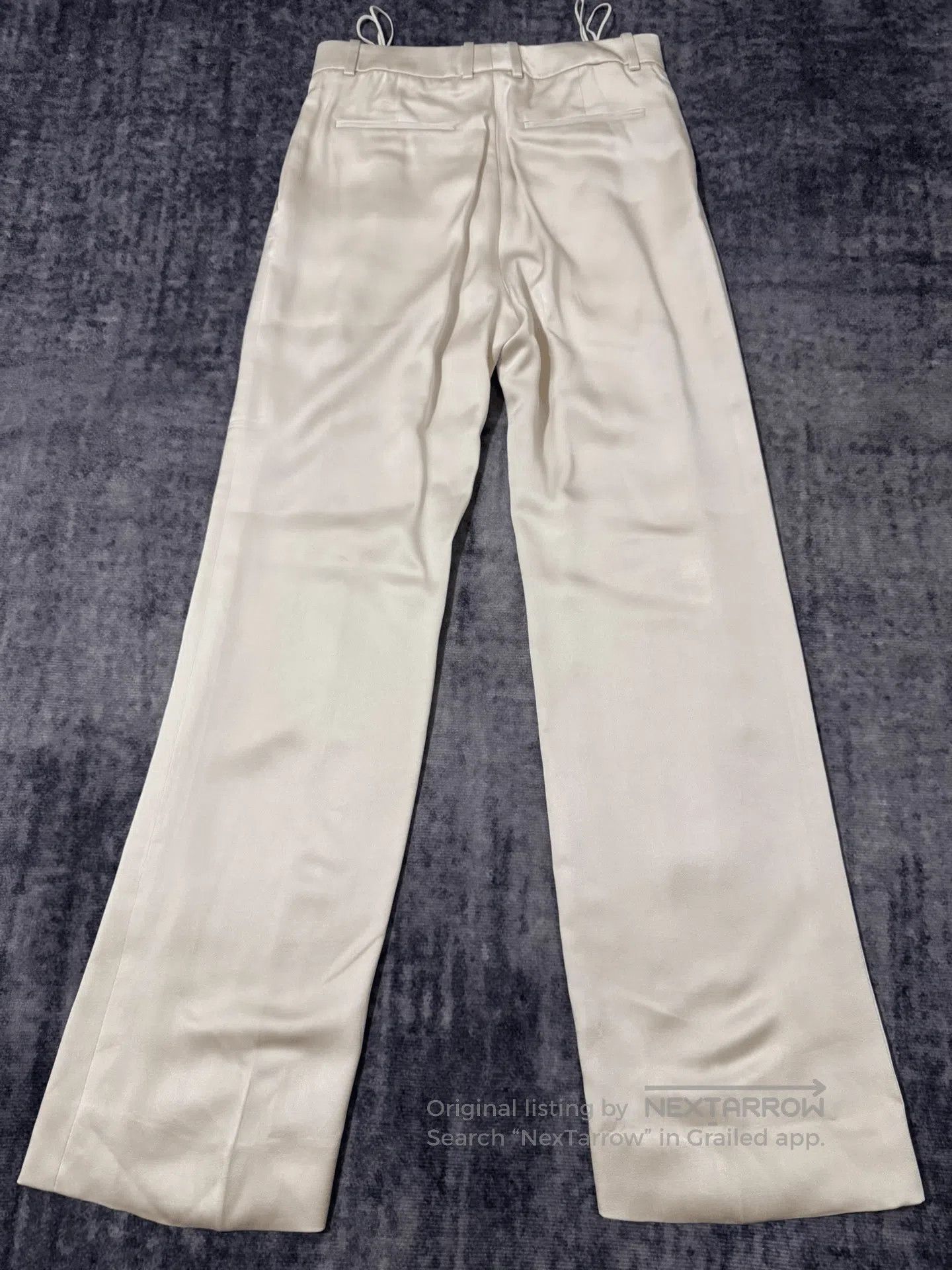 Saint Laurent Paris Saint Laurent 23SS Beige Wide-Leg Pants. Size US 26 / EU 42 - 2 Thumbnail