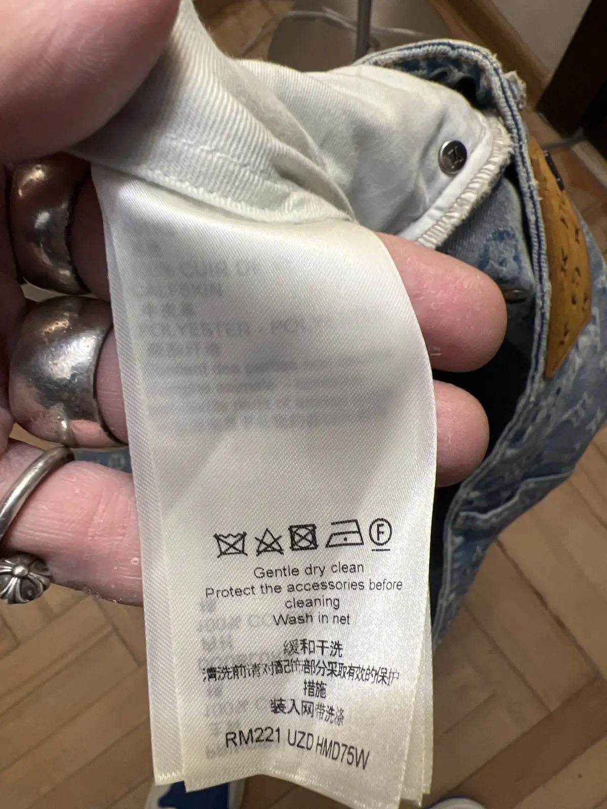Louis Vuitton Virghil Abloh Graffiti Monogram Denim Jeans Size US 32 / EU 48 - 5 Thumbnail
