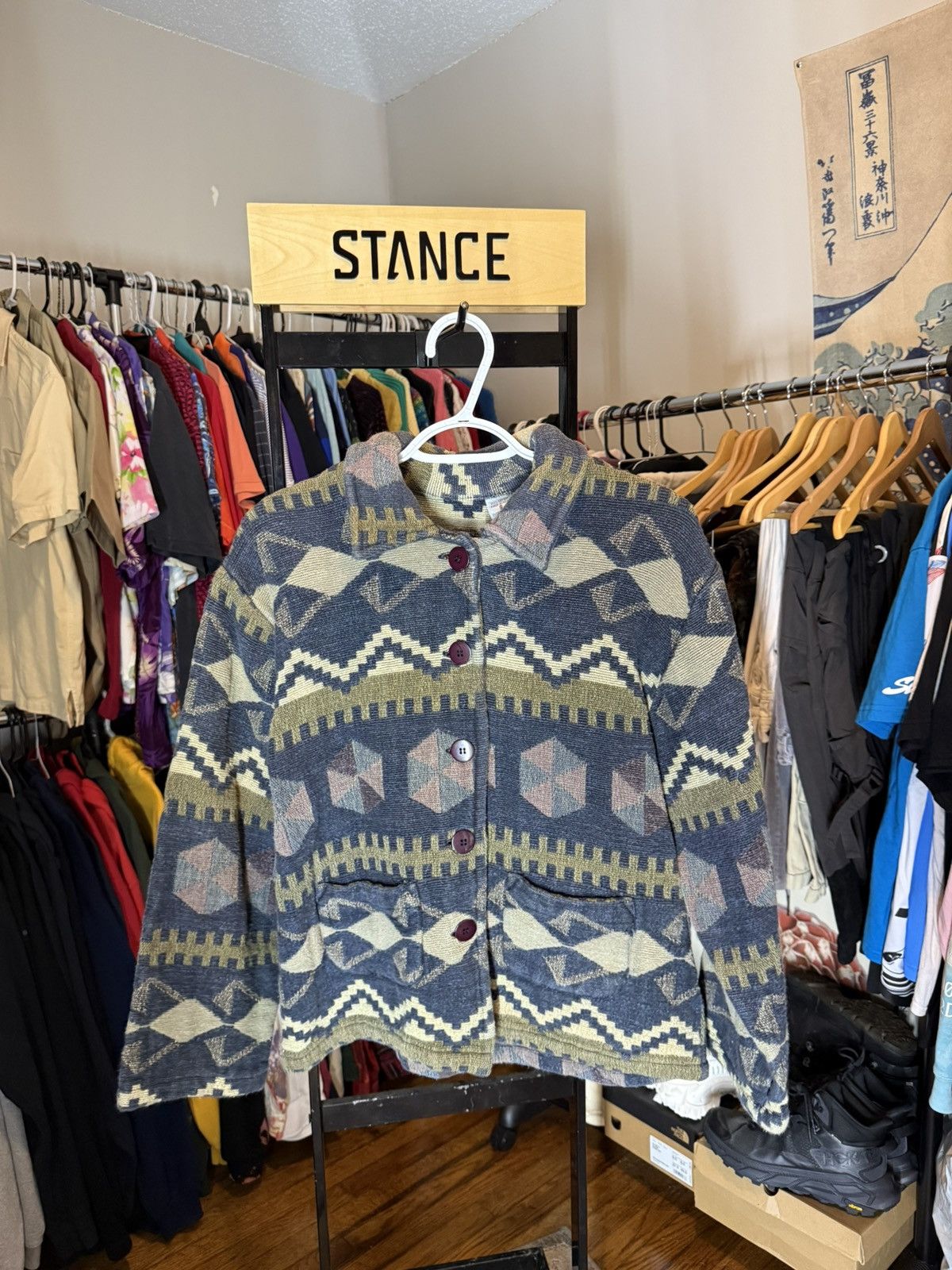 Vintage 70’s Button-Up Knit Sweater Size US S / EU 44-46 / 1 - 2 Thumbnail