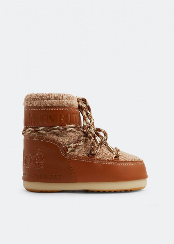 image of Chloe O1Loc1C0424 Moon Boots In Luminous Ochre, Women's (Size 8)