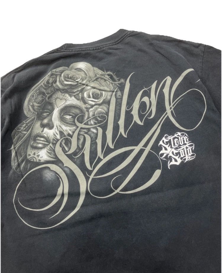 Famous Stars And Straps × Vintage Y2K Sullen Steve Soto Sugar Skull Tattoo Tee Shirt Size US L / EU 52-54 / 3 - 4 Thumbnail