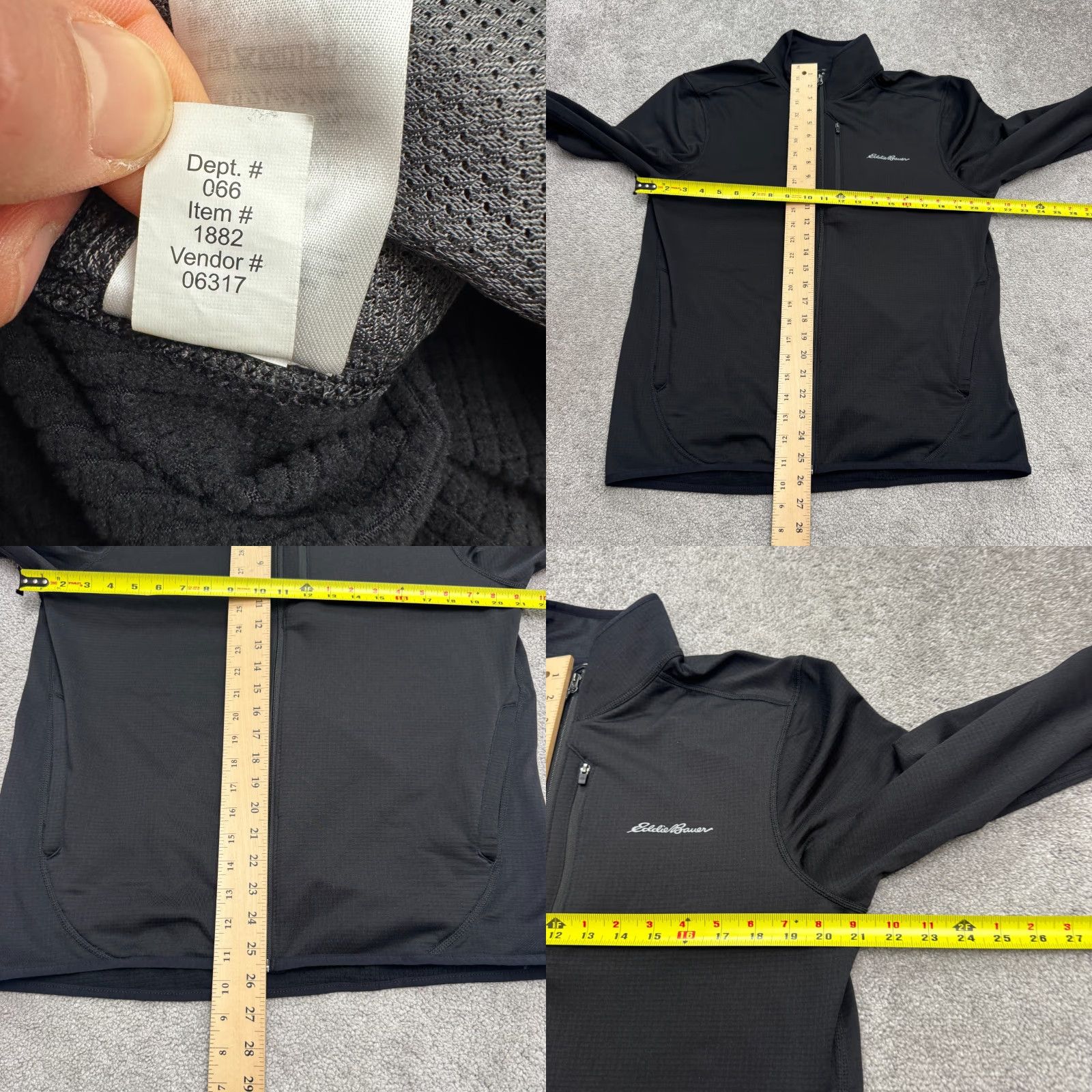 Eddie Bauer Eddie Bauer Full Zip Jacket Mens Medium Black Pockets Stretch Breathable All Seasons 1/4 Zip Full Zip Coat Activewear Indoor Outdoor Size US M / EU 48-50 / 2 - 8 Thumbnail
