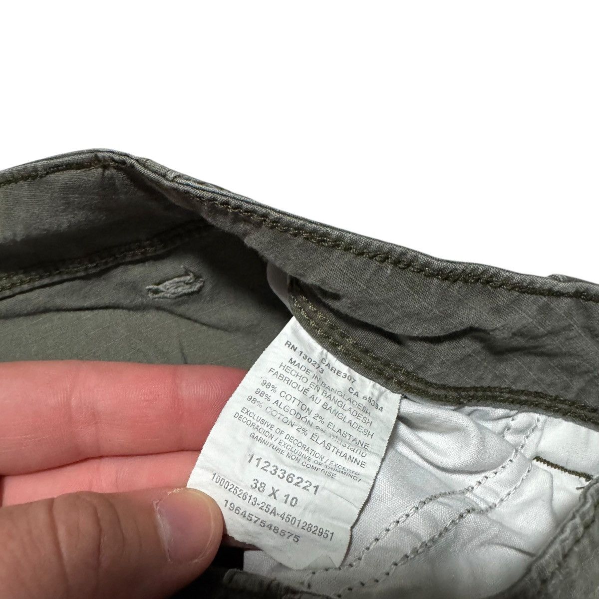 Wrangler Wrangler Olive Green Cotton Blend Cargo Shorts Men's 38 Size US 38 / EU 54 - 5 Thumbnail