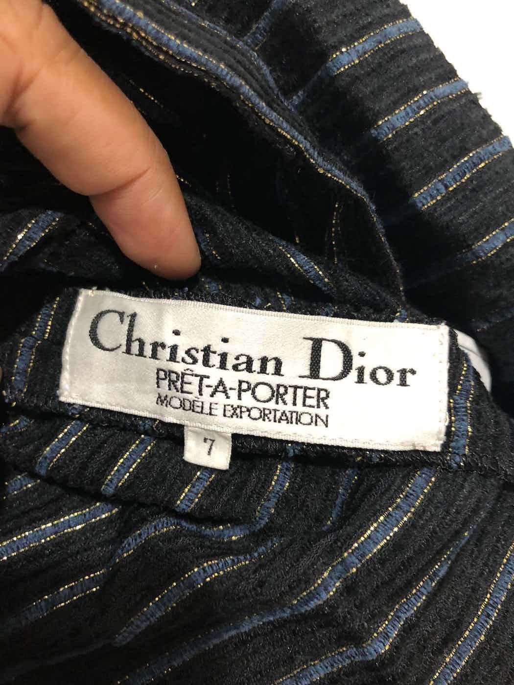 Christian Dior Monsieur Vintage Christian dior stripe long sleeve blouse Size S / US 4 / IT 40 - 8 Thumbnail