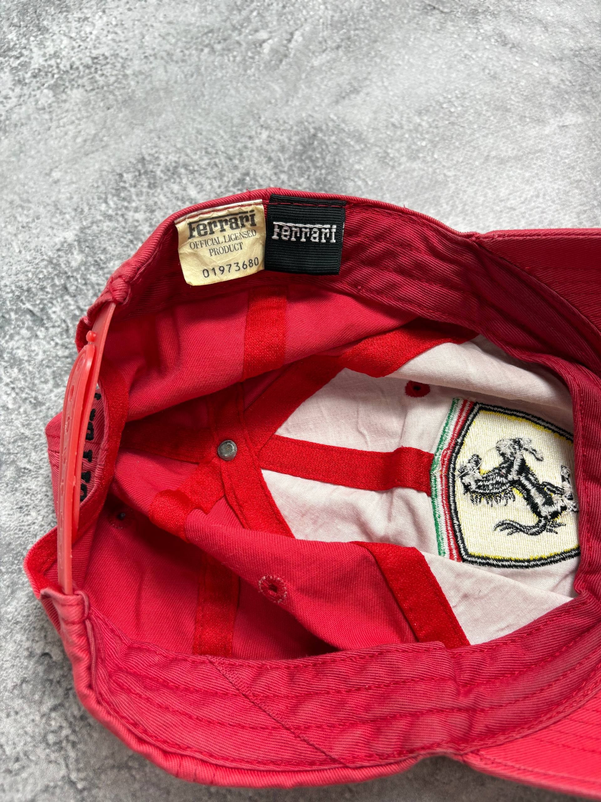 Ferrari Ferrari Vintage Mens Red Formula 1 Racing Cap Y2K rare Size ONE SIZE - 5 Thumbnail