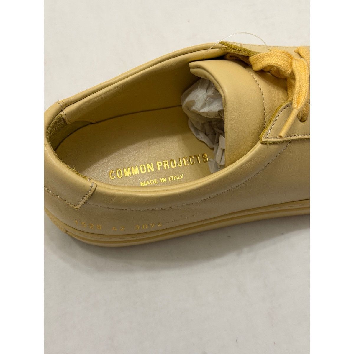 Common Projects COMMON PROJECTS YELLOW ORIGINAL LOW ACHILLES SNEAKERS Size US 9 / EU 42 - 11 Thumbnail