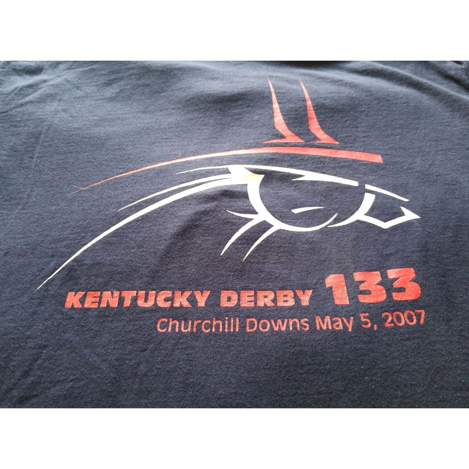 Vintage VINTAGE Kentucky Derby 2007 Official Blue Tshirt Sz M (Street Sense) Shirt Men M Blue Graphic Tee Horse 2007 Derby Mens Size US M / EU 48-50 / 2 - 2 Thumbnail