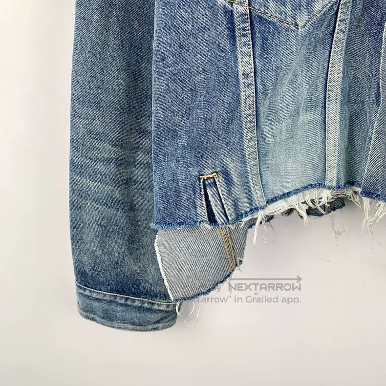 Balenciaga Balenciaga Blue Washed Aged Cotton Collar Single Breasted Size US L / EU 52-54 / 3 - 4 Thumbnail