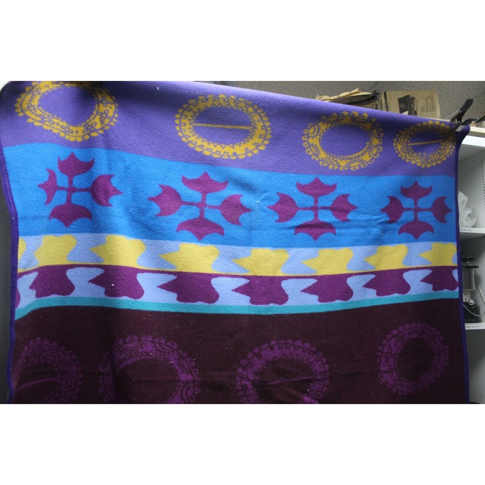 Pendleton Pendleton Woll Mills Wool Blanket Shawnee Ribbon Pat. 65X75 Size ONE SIZE - 4 Thumbnail