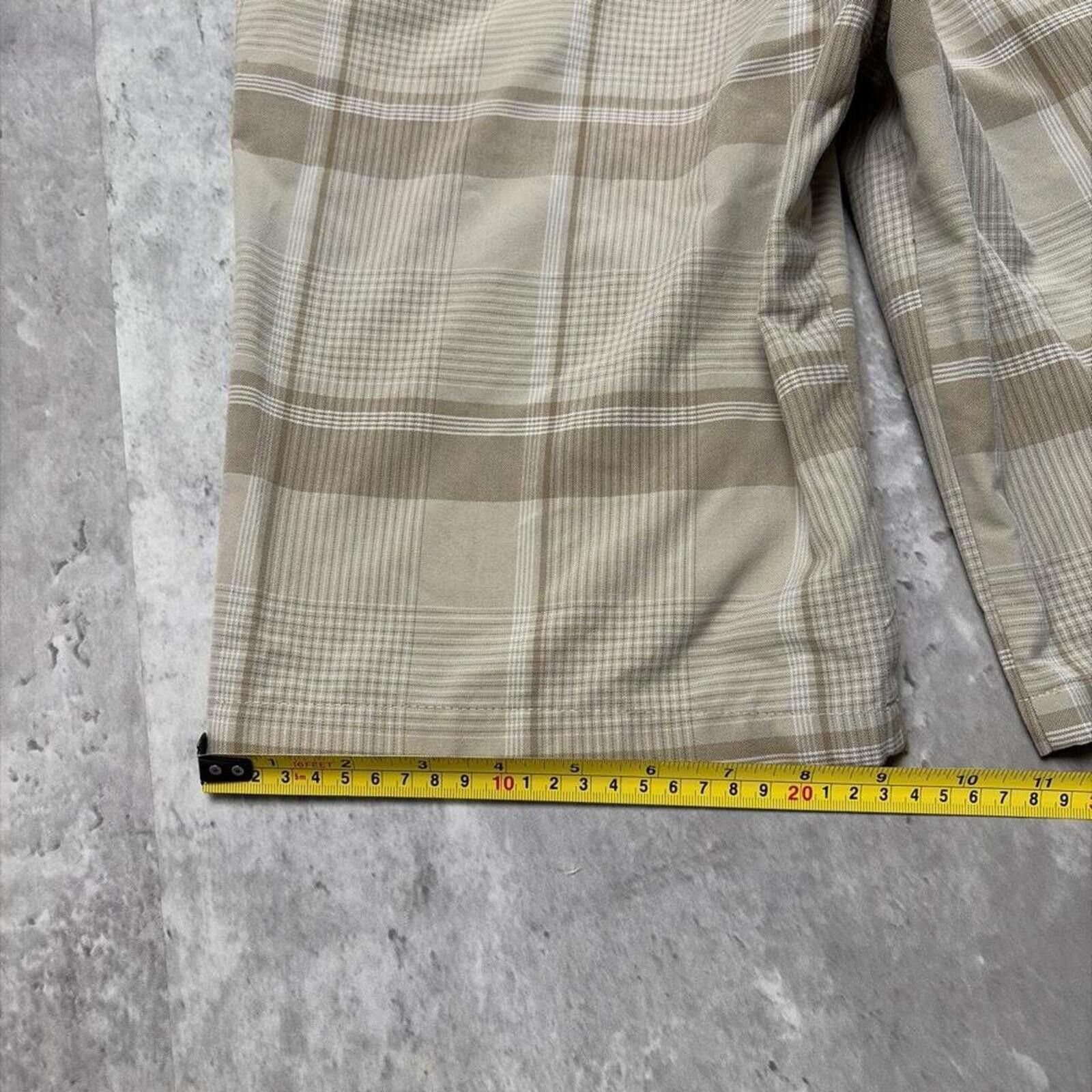 O'Neill Y2K Beige O’Neill Surf Grunge Plaid Baggy Shorts Size US 28 / EU 44 - 8 Thumbnail