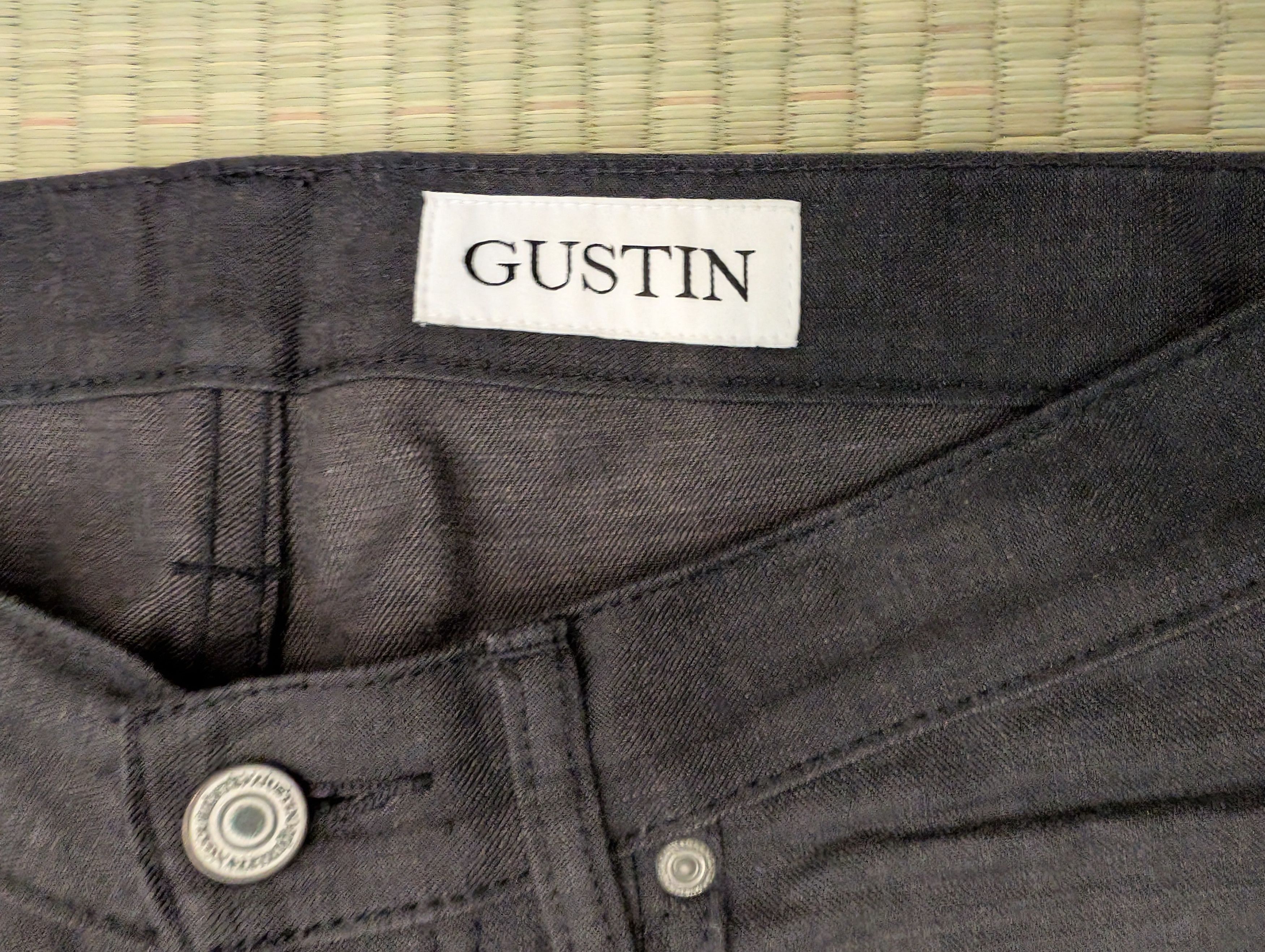 Gustin Gustin Black Selvedge Red ID Slim Denim Jeans Made in USA Size US 32 / EU 48 - 6 Thumbnail