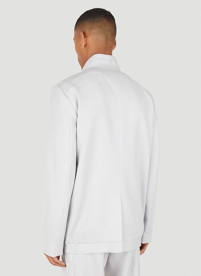 Martine Rose [NEW] $1190 SS22 Tailored Track Jacket Wool Jacquard Grey Size US M / EU 48-50 / 2 - 16 Thumbnail
